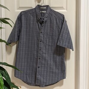 Geoffrey Beene Men's Short Sleeve Button Down Lg
